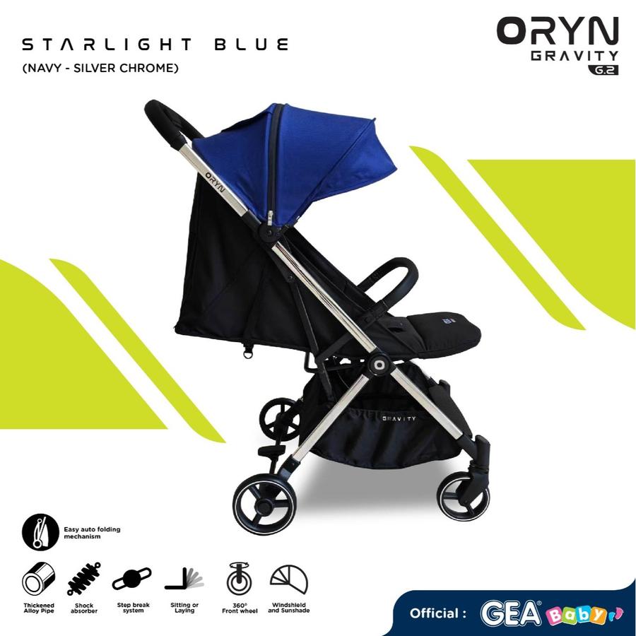 GEA Baby ORYN Gravity G2 Stroller (Premium) – Starlight Blue