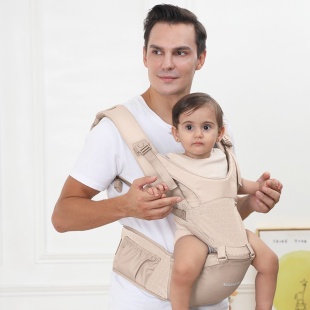 Mooimom Lightweight Hipseat Carrier Gendongan Bayi – Cream