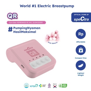 Spectra QR Double Electric Breastpump Rechargeable – Pink Sakura