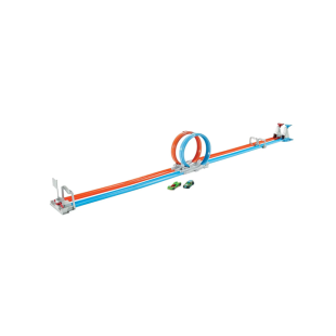 Hot Wheels Hyper Mile Dual Dash Track Set (include 6 Cars)