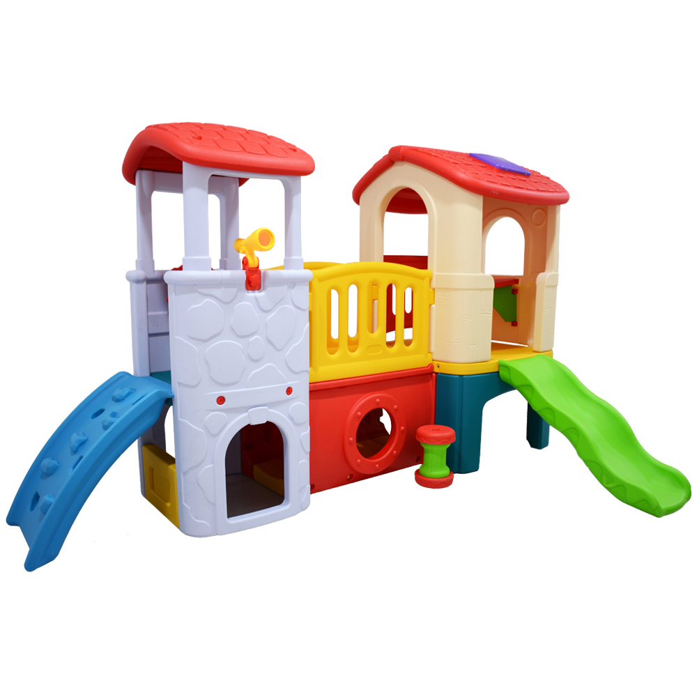 Junior 4in1 Club Playhouse Slide Climb Tunnel (Ongkir Berbeda Tergantung Lokasi Karena Dimensi Besar)