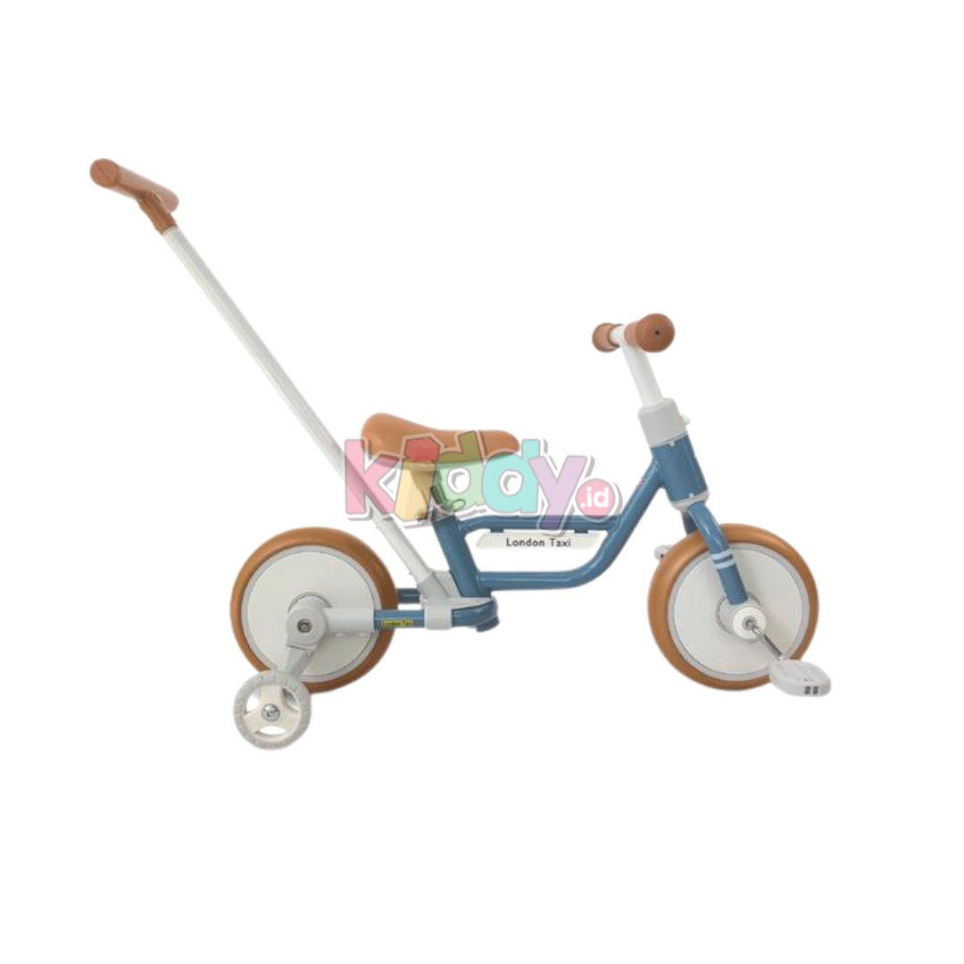 London Taxi 5in1 Kids Bicycle – Blue Gray
