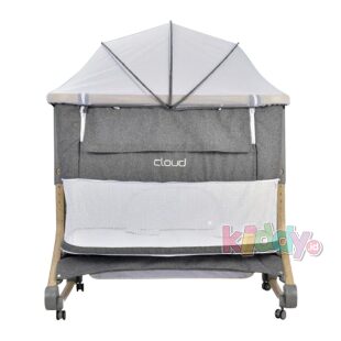Babyelle Cloud Bedside Crib Box Bayi – Light Grey