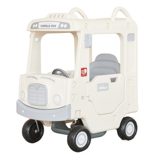 Yaya Tayo Vanilla Bus Roof Car – White