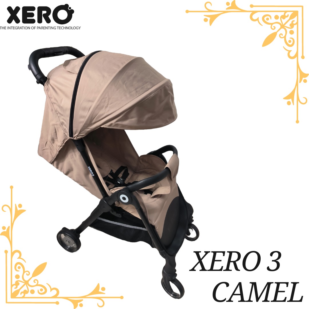 Xero 3 Auto Fold Stroller – Brown (DISKON KONDISI)