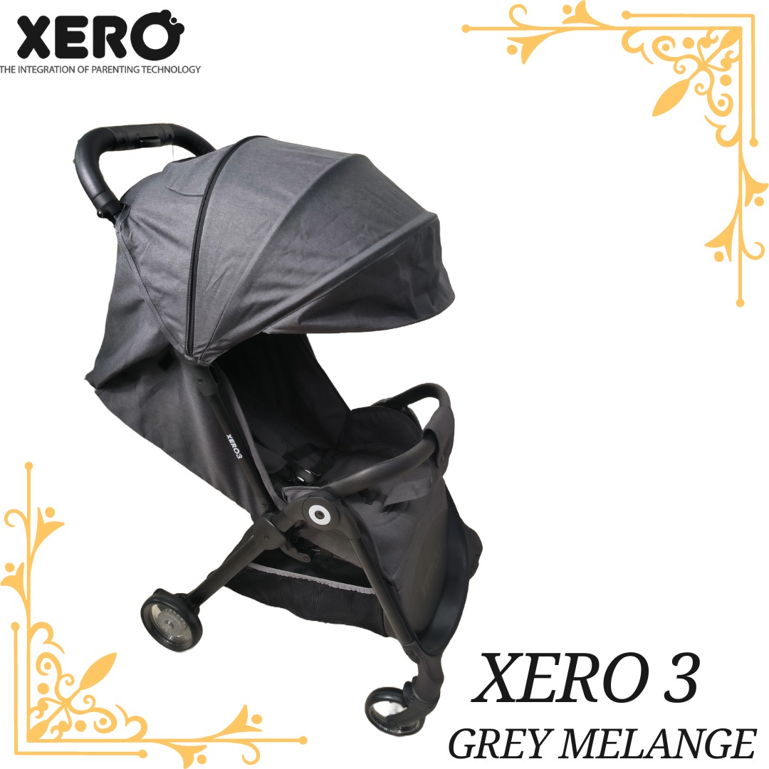 Xero 3 Auto Fold Stroller – Grey (DISKON KONDISI)