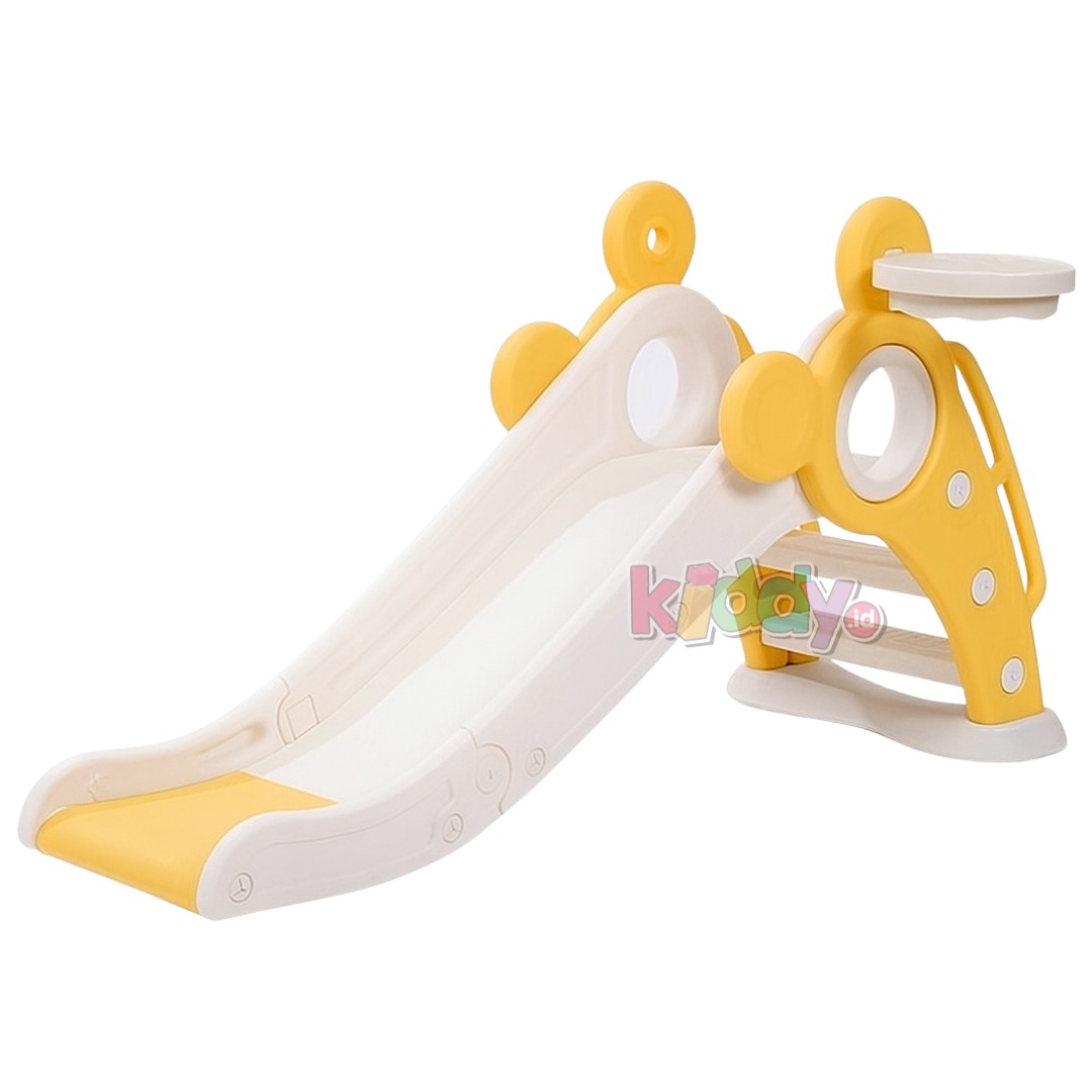 Happy Play Mickey Folding Slide – Yellow (Tanpa Ring Basket)