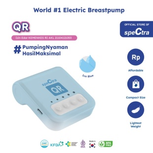 Spectra QR Double Electric Breastpump Rechargeable – Icy Blue