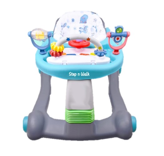 Babyelle 2 in 1 Step & Walk Baby Walker – Lagoon