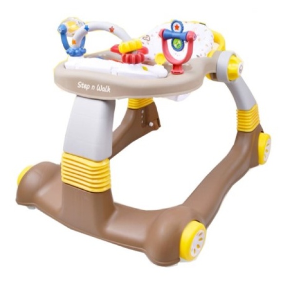 Babyelle 2 in 1 Step & Walk Baby Walker – Sahara (MUSIK MATI)