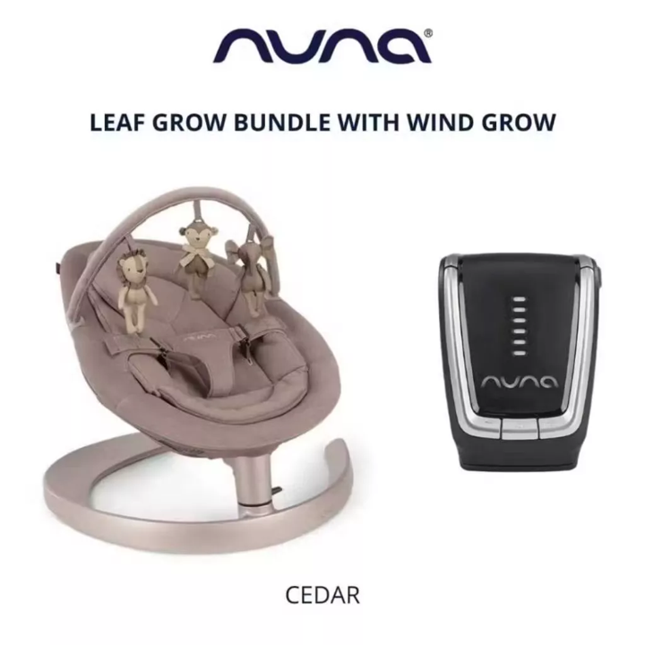 Nuna Leaf Grow – Cedar (Include Toybar) + Nuna Wind