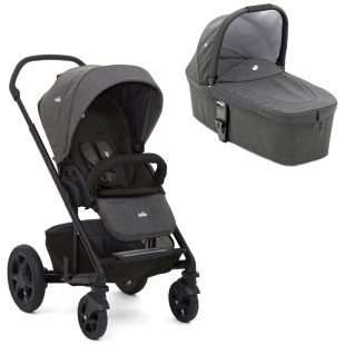 Joie Chrome DLX Reversible Stroller with Carry Cot