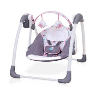 Cocolatte Weeler Deluxe Portable Swing – Grey Pink