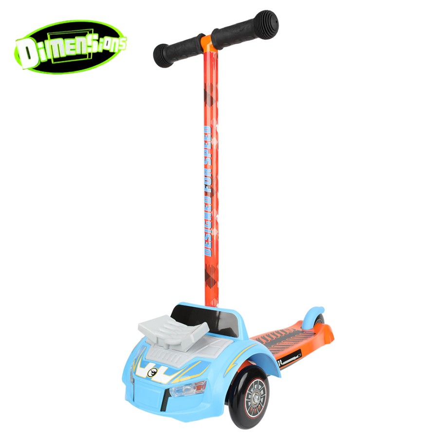Dimensions Premium 3 Wheel Kids Scooter – Hotwheels Blue