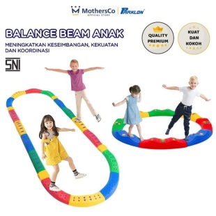 Parklon Balance Beam Anak Papan Titian Papan Kesimbangan – Isi 20 Rainbow