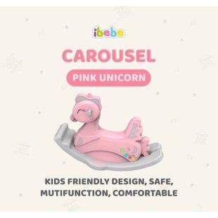 Ibebe Carousel Rocking Horse – Pink