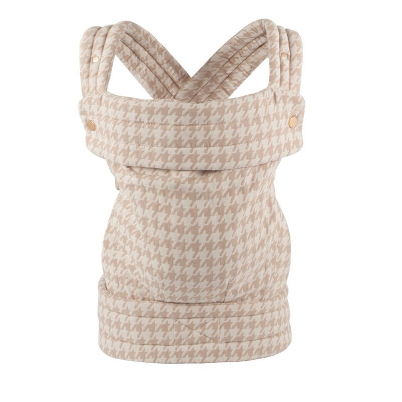 HuggleBee Premium Baby Carrier M-Shape SSC (Bukan type SELENE) – Beige Houndstooth