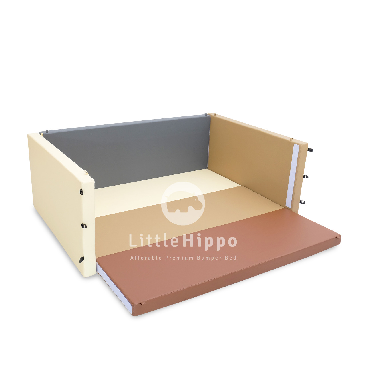 Lumba Little Hippo Bumperbed – Mahogany