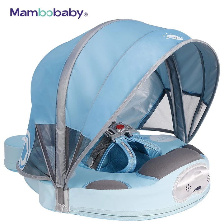 Mambobaby Seal Chest Float Swim Trainer Ban Pelampung Bayi – Blue