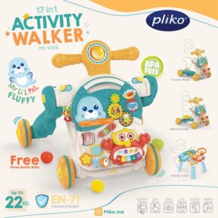 Pliko 17 in 1 Musical Activity Push Walker – Tosca